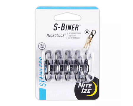 S-Biner MicroLock Carabiner 5 Pack