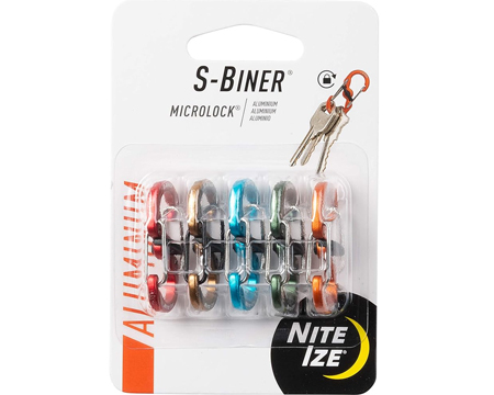 S-Biner MicroLock Carabiner Assorted 5 Pk