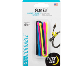 Nite Ize® Gear Ties Cordable 6" Assorted 4 Pack