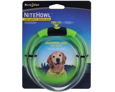 NiteHowl LED Dog Safety Necklace - Green