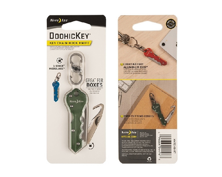 DoohicKey® Keychain Hook Knife - Green