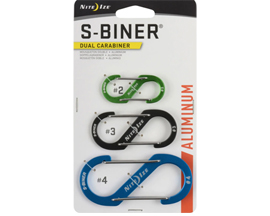 S-Biner Aluminum Carabiner - 3 Pack