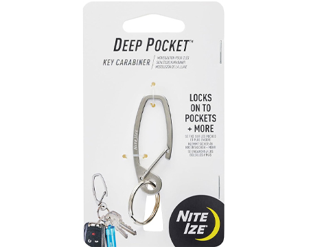 Deep Pocket Key Carabiner