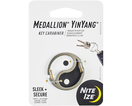 Medallion  YinYang Key Carabiner 