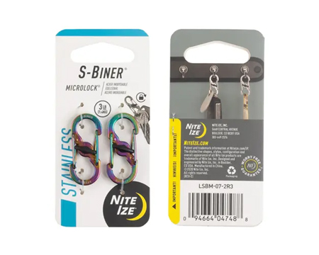 S-Biner® MicroLock® Spectrum Carabiner 2 Pack