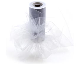 Silver Gray Tulle - 6" x 25 yards