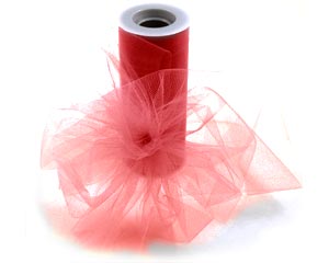 Red Tulle - 6" x 25 yards