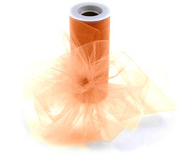 Orange Tulle - 6" x 25 yards