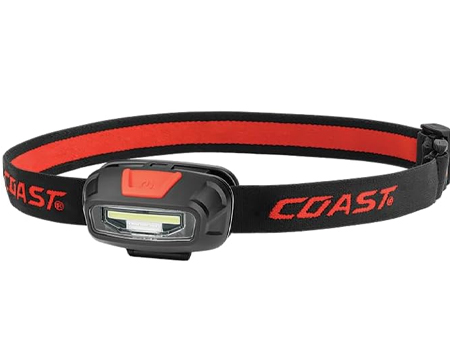 COAST® Headlamp 255 Lumens - Black/Red