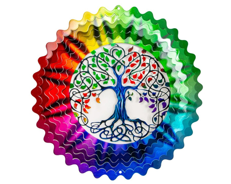 Spinfinity Vivid 12" Tree Of Life Spinner - Multicolor