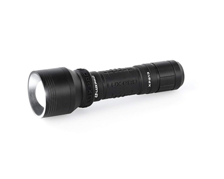 Luxpro® 1100 Lumen Rechargeable Focus TackGrip Flashlight 
