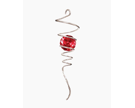Spinfinity Twister Tail 10" Silver/Red 