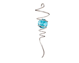 Spinfinity Twister 10" Silver/Aqua