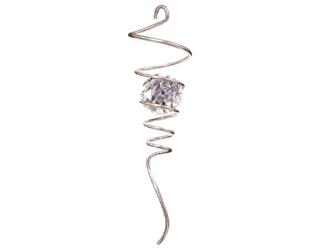 Spinfinity Twister Tail 10" Silver/Clear