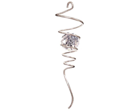 Spinfinity Twister Tail 10" Silver/Clear