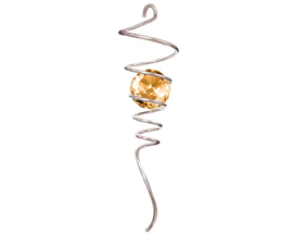 Spinfinity Twister Tail 10" Silver/Amber