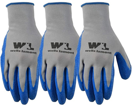 Latex Grip Work Gloves - Medium