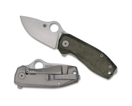 Spyderco® Reveal Spynano Folding Knife - Micarta