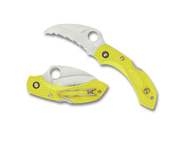 Spyderco® Dragonfly Hawkbill Folding Knife - Yellow