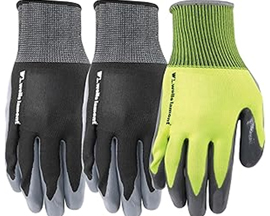 All-Purpose Nitrile Coated Grip Gloves - Large