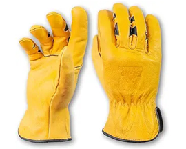 Bear Knuckles Cowhide Leather Work Driver Gloves - Medium