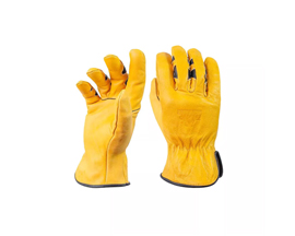 Cowhide Leather Driver Work Gloves - XL