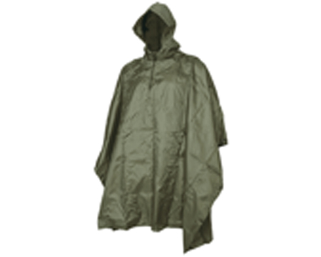 5ive Star Gear® Ripstop Nylon Military Poncho - Olive Drab Green