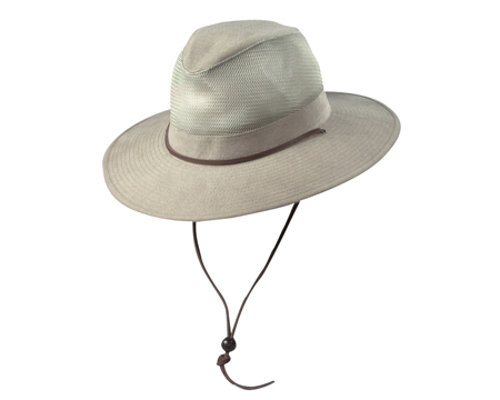 Dorfman Pacific® Brushed Twill Mesh Safari Hat - Khaki XL