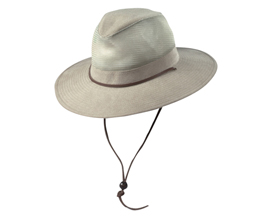 Dorfman Pacific® Brushed Twill Mesh Safari Hat - Khaki XL