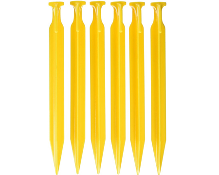 9" Tent Pegs 6 Pack