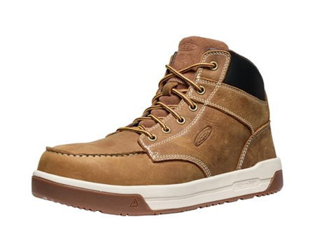 Keen Utility® Men's Gibson Mid Height Composite Durable Work Boots - Belgian/Gum