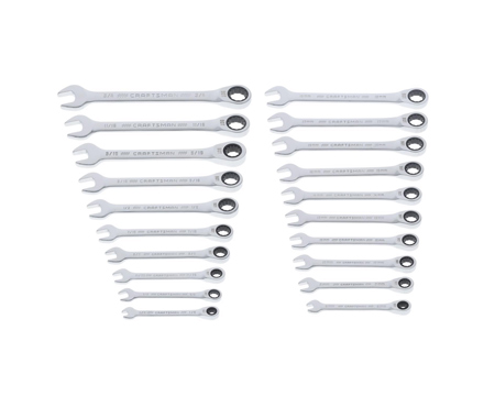 Craftsman® 12 Point Metric SAE Ratcheting Box Wrench Set - 20 Piece