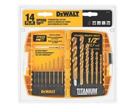 De-Walt® Impact Ready titanium Nitride Coating ToughCase System Drill Bit Set