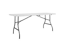 Folding Buffet Table White 72"