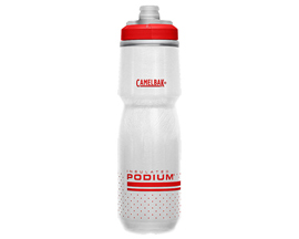 Camelbak® Podium 24 oz. Chill Water Bottle - Fiery Red / Clear White