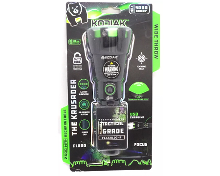 LitezAll® Rechargeable 5000L Krusader Tactical Flashlight