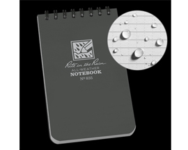 Top Spiral Notebook 3"x 5" Gray