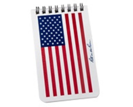 Top Spiral Notebook 3"x 5" US Flag