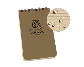 All Weather Spiral Notebook 3x5 Tan