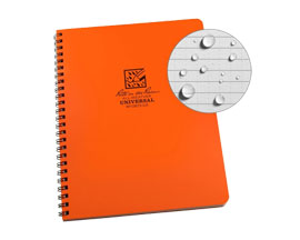 All Weather Side Spiral Notebook 6.625x8.5 Orange