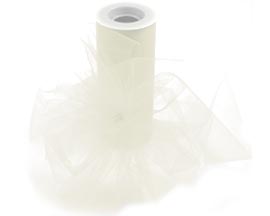 Ivory Tulle - 6" x 25 yards