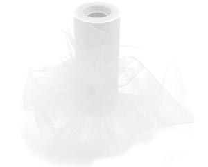 White Tulle - 6" x 25 yards
