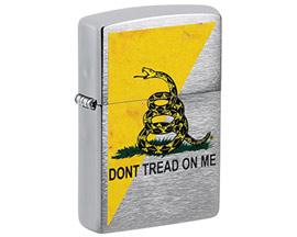 Zippo® Supplement Don't Tread on Me Brushed Chrome Lighter
