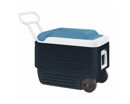 Igloo® 40 Qt. Maxcold Ice Chest Wheeled Cooler - Ice Blue / White