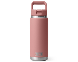 Yeti® Rambler 26 oz. Color Matched Straw Cap Water Bottle - Sandstone Pink