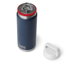 Yeti® Rambler 26 oz. Chug Cap Stainless Steel Water Bottle - Navy / Rescue Red