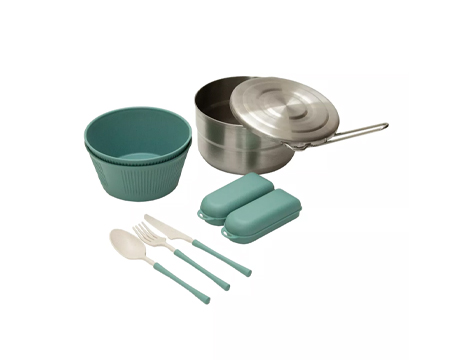 stansport® 2 Piece Stainless Steel Camping Cook Set