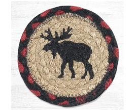 Black Moose Design Coaster Set