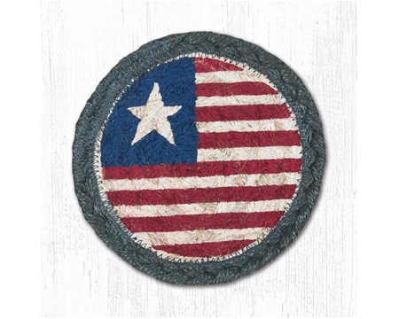 Braided Coaster Set in Original Flag Design