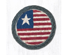 Braided Coaster Set in Original Flag Design